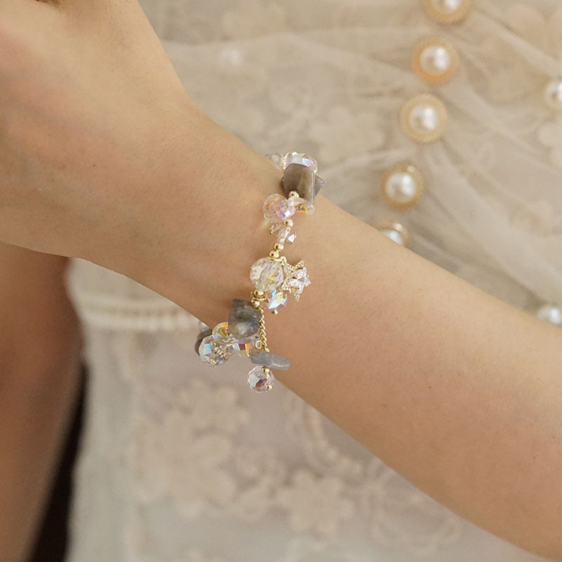 دستبند کریستال آمتیست نامنظم