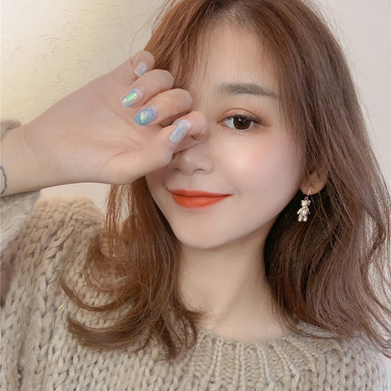 گوشواره خرس الماس ساده