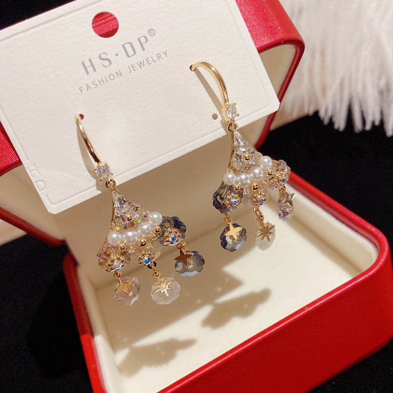 گوش قلاب مثلثی گل منگوله جوکر