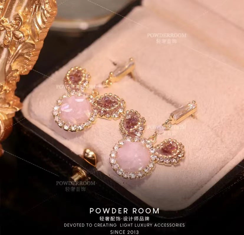 Pink cartoon earrings