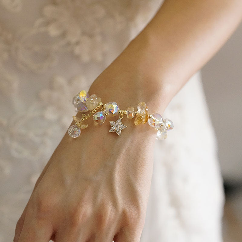 دستبند کریستال آمتیست نامنظم