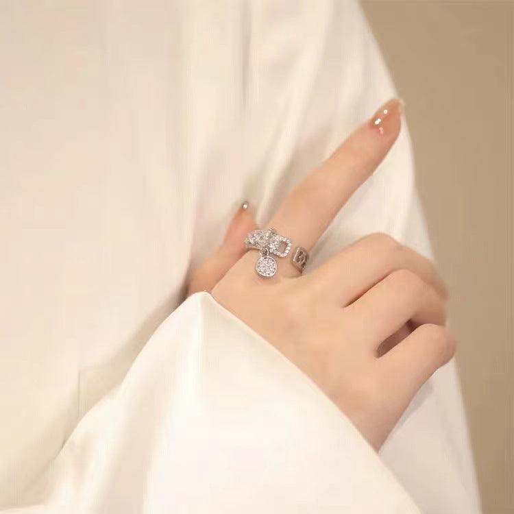 Vòng mở khóa tua rua zircon khảm siêu nhỏ