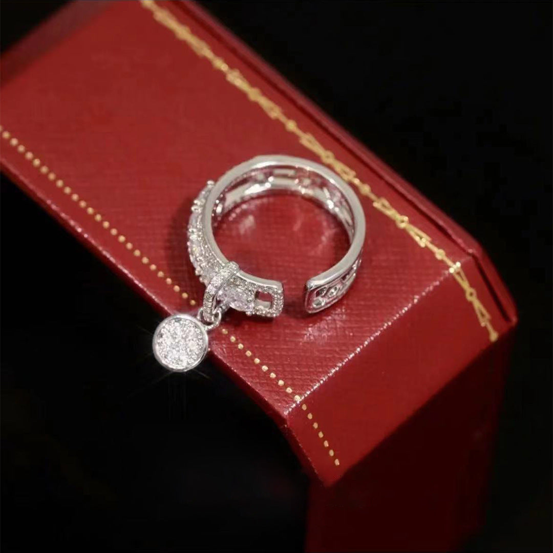 Vòng mở khóa tua rua zircon khảm siêu nhỏ