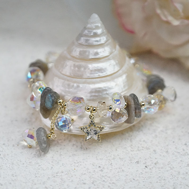 دستبند کریستال آمتیست نامنظم