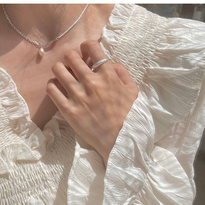 حلقه کهکشانی مات نقره 925 عیار ست 2 ست