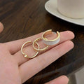 Three-piece plain ring opening adjustable ring