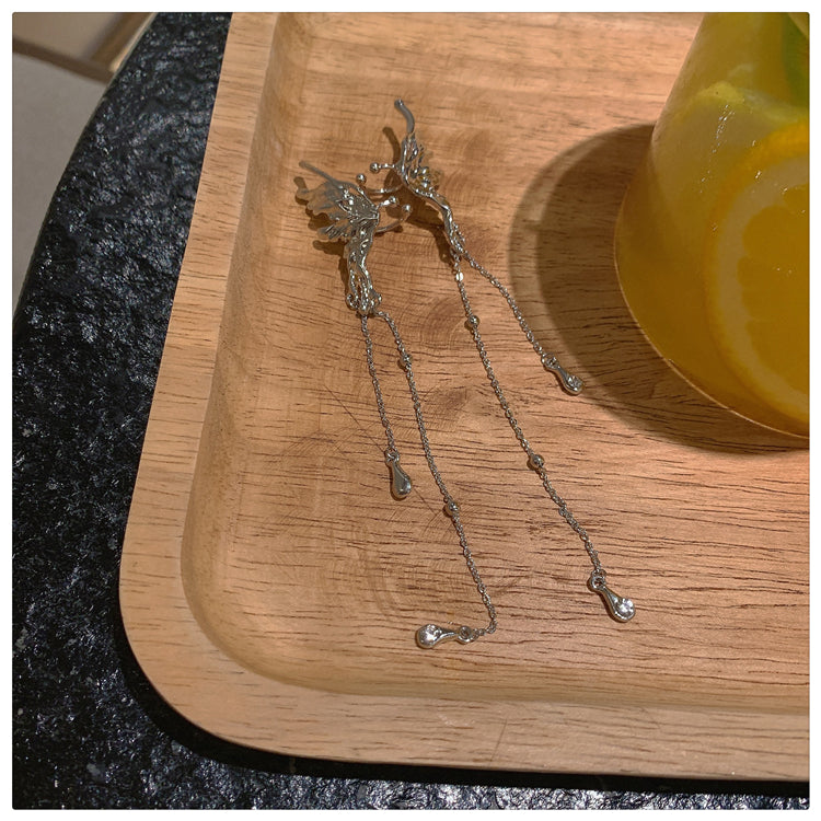 Angel Wings Butterfly Ear Bone Clip Super Fairy Ear Clip Ear Clip Tassel Earrings