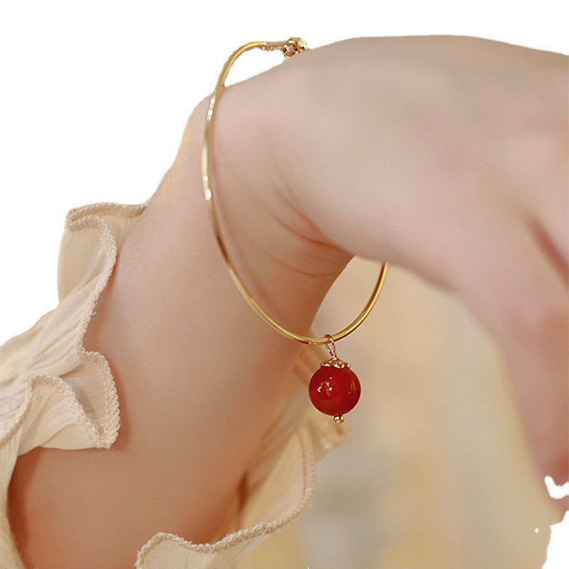 Red Bean Natural Red Agate Bracelet