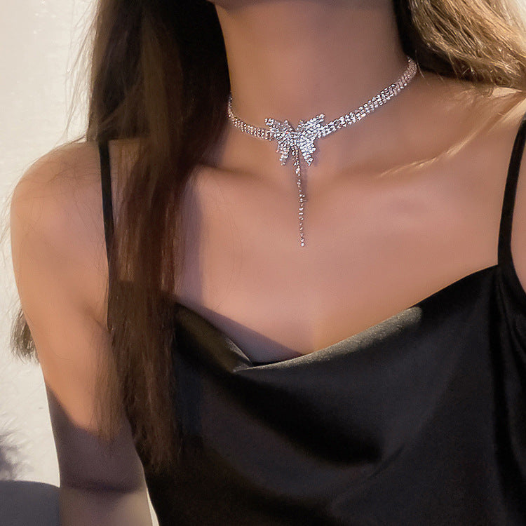 ডায়মন্ড বাটারফ্লাই নেকলেস