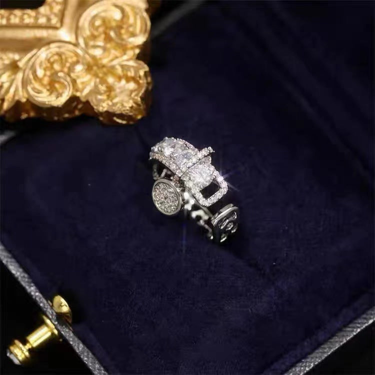 Vòng mở khóa tua rua zircon khảm siêu nhỏ