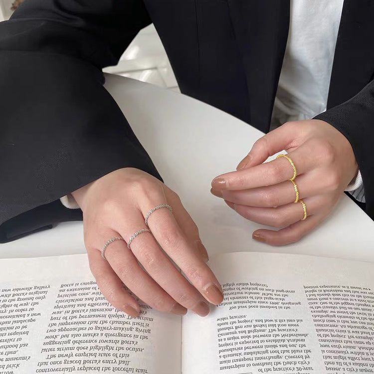 Cincin berkilau retro Perancis