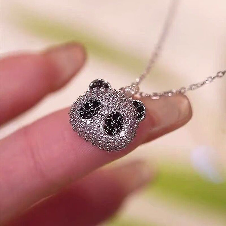 Kalung Beruang Kooji Zirkon bertatahkan mikro