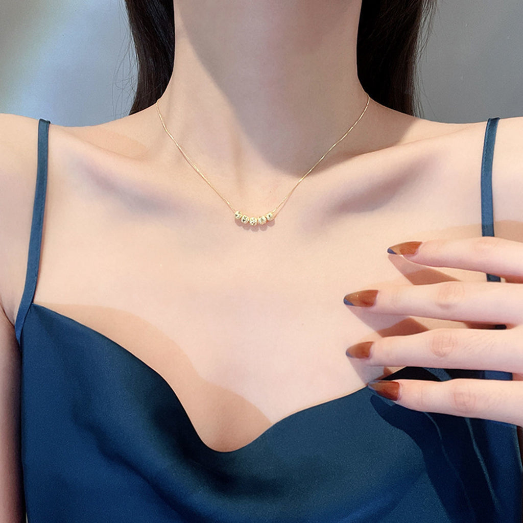 Collier de perles de transfert rétro