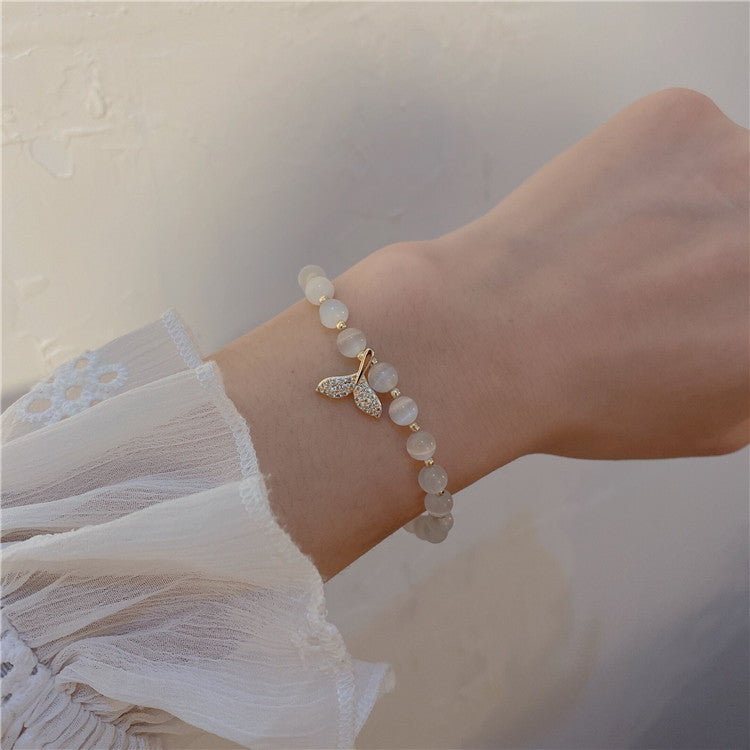 Tek halkalı opal kristal bileklik