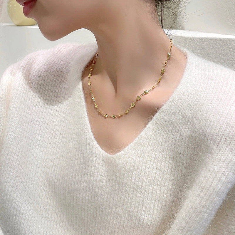 Gummy bear color pendant neck chain