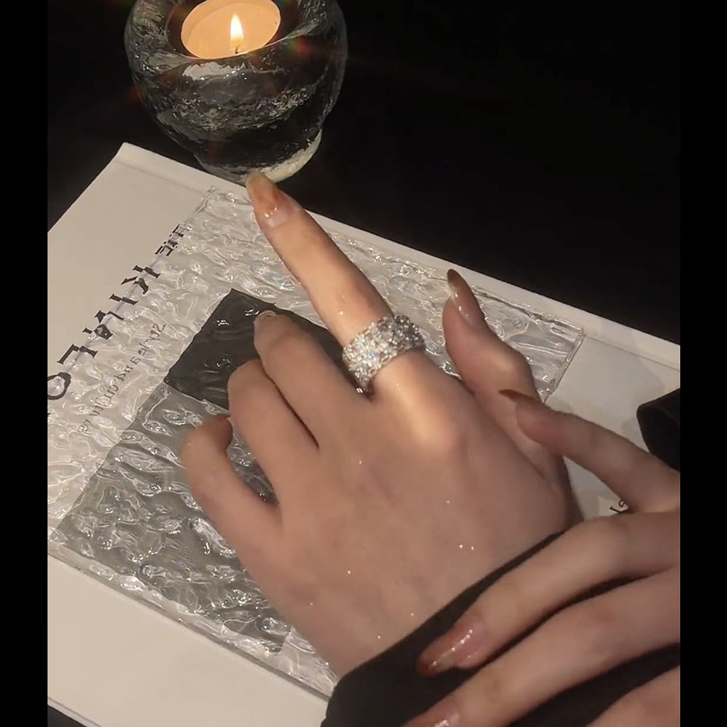 Vòng mở rộng zircon kim cương đầy đủ