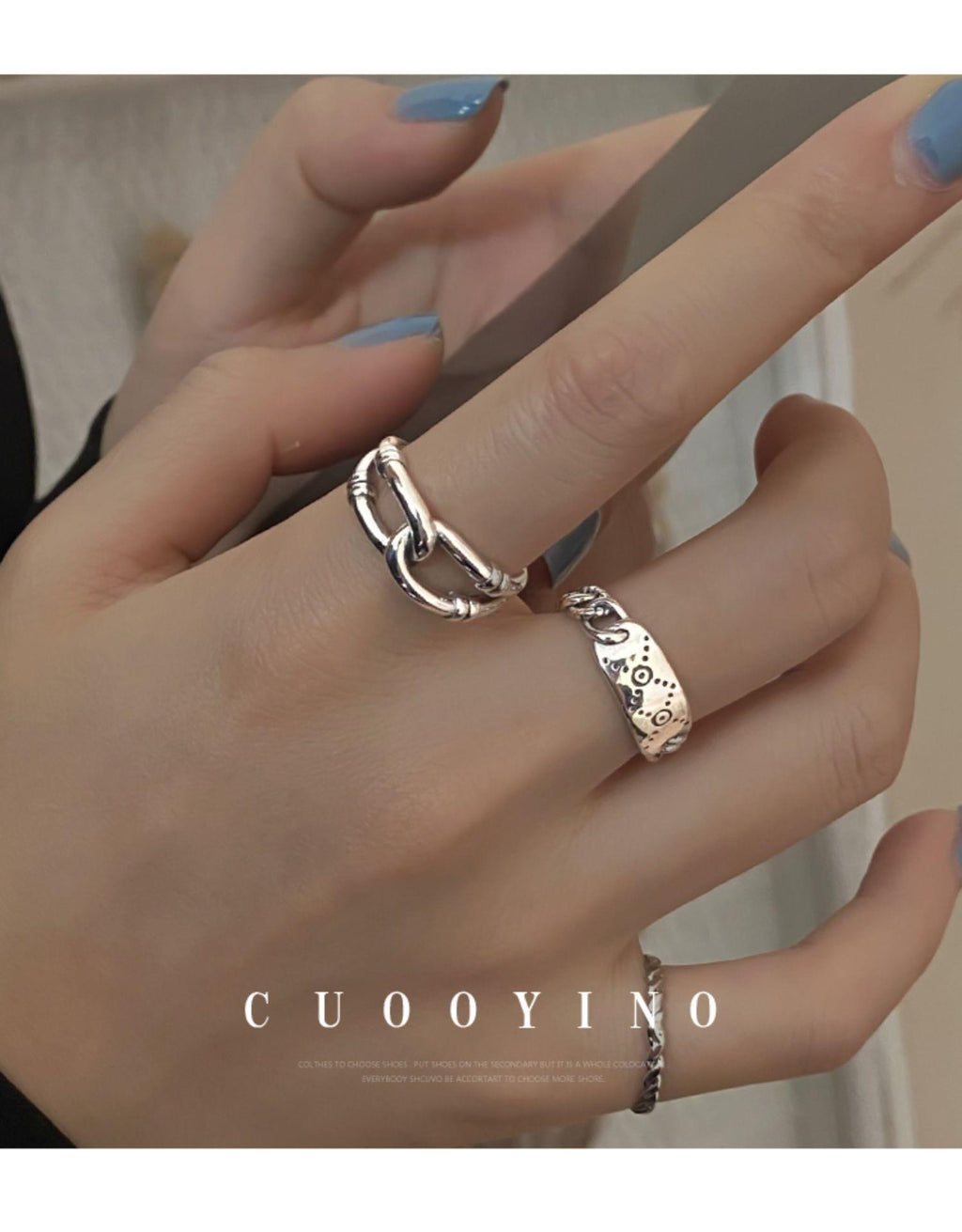 Cincin simpul kepribadian sederhana set isi 3