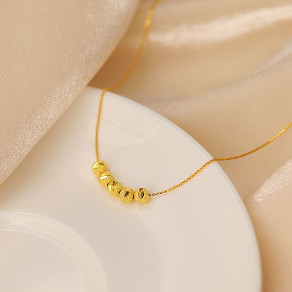 Collier de perles de transfert rétro