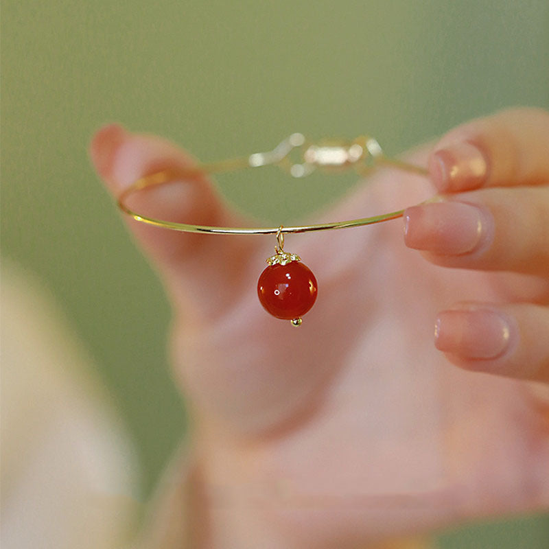 Red Bean Natural Red Agate Bracelet