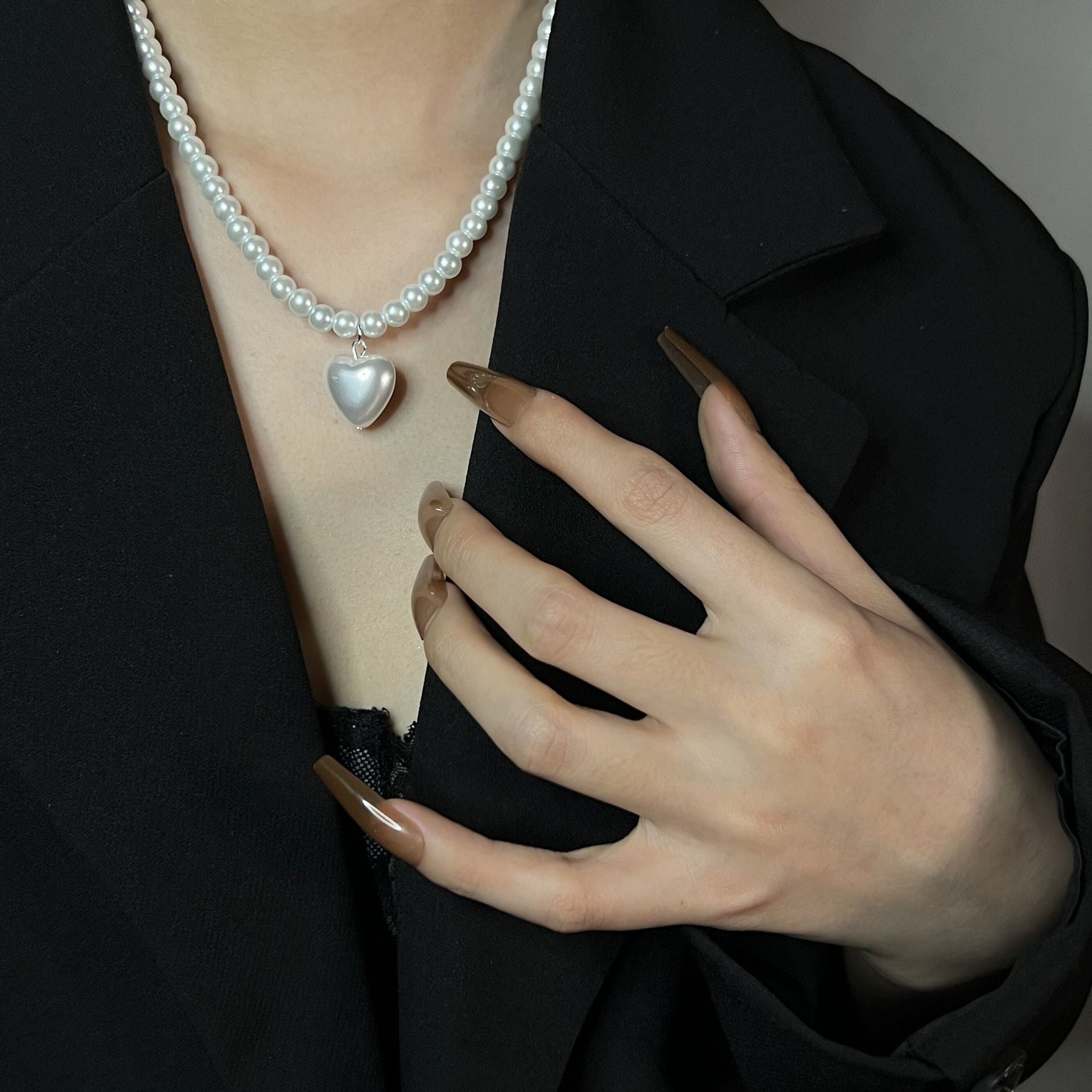 Love Opal Pink Bear Necklace Clambone Chain