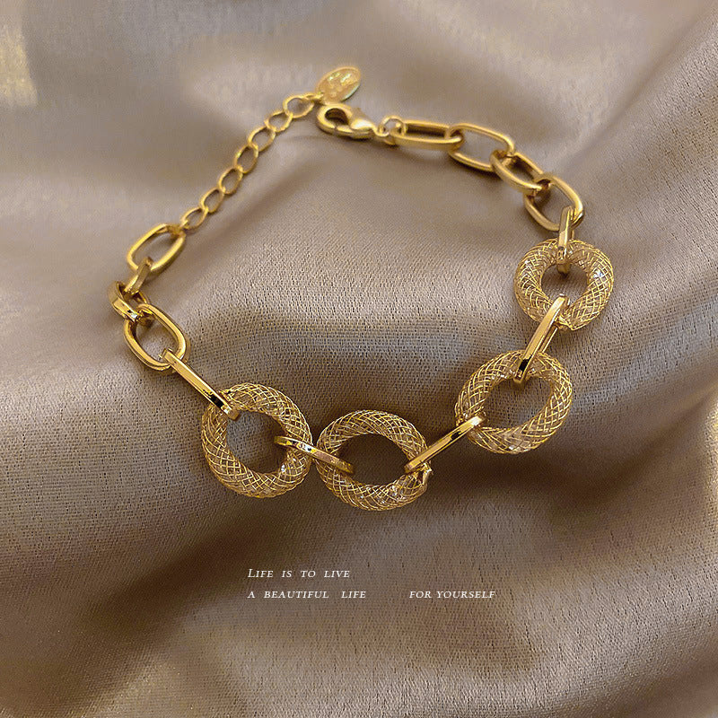 크리스탈 그리드 체인 브레이슬릿