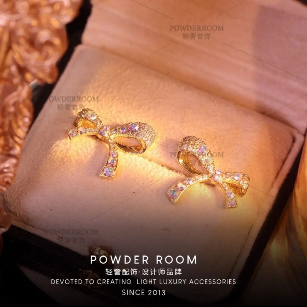 گوشواره پاپیونی سوزنی نقره 925