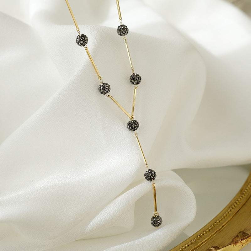 ডায়মন্ড ক্রিস্টাল বোনা নেকলেস