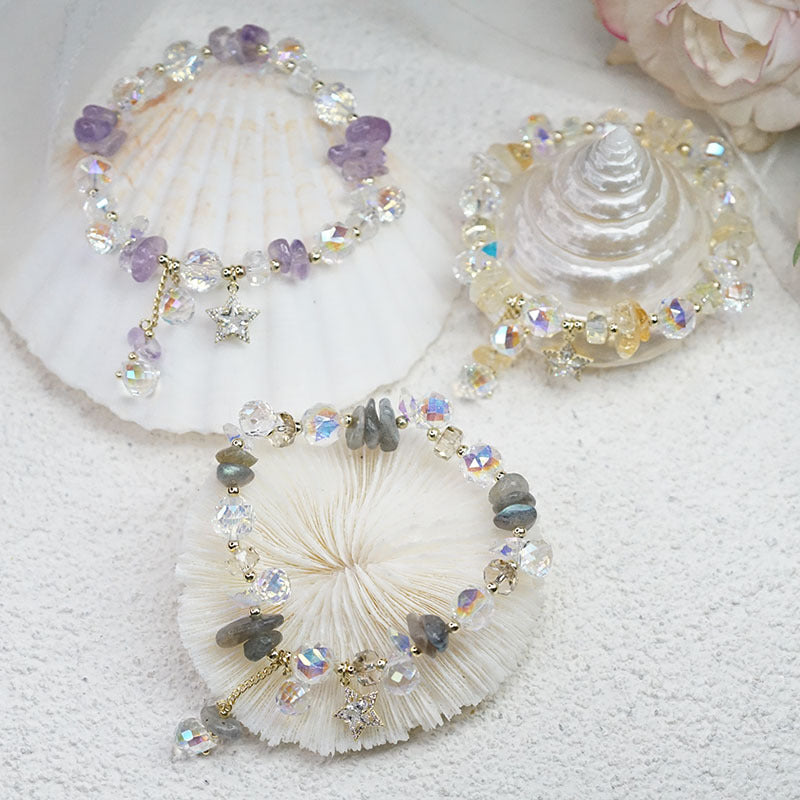 Irregular Amethyst Crystal Bracelet