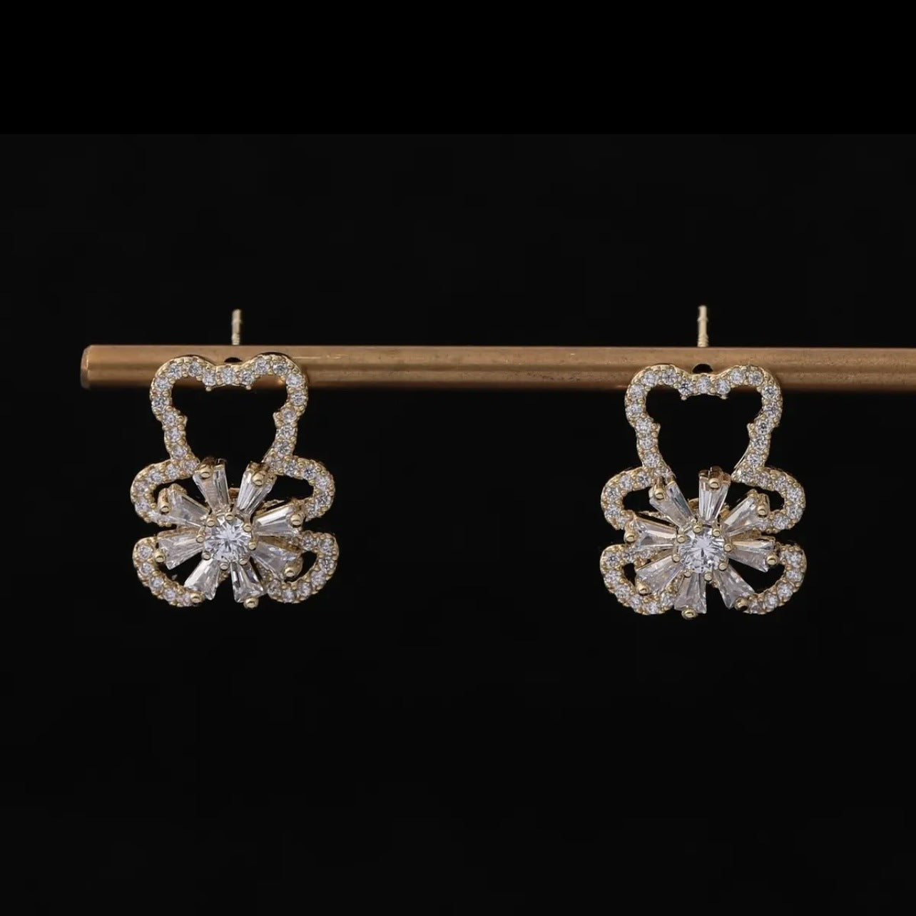 گوشواره چرخشی دانه برف خرس کوچولو