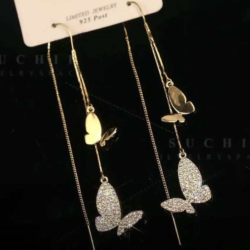 خط گوش پروانه ای زیرکون مصنوعی آلیاژ مس