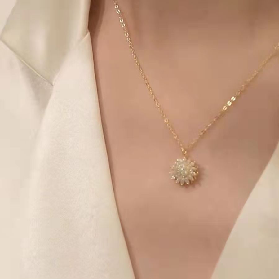 Kalung bunga matahari yang dapat diputar