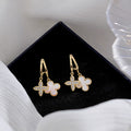 Star Earrings Fritillaria Four Leaf Earrings Earrings