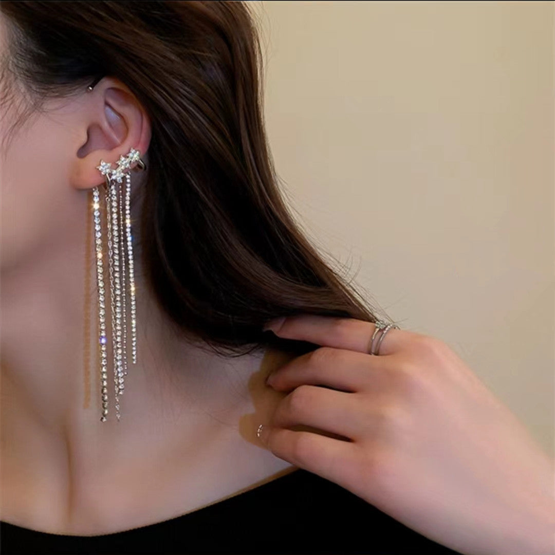 گوش های منگوله ستاره های کوچک بدون سوراخ گوش